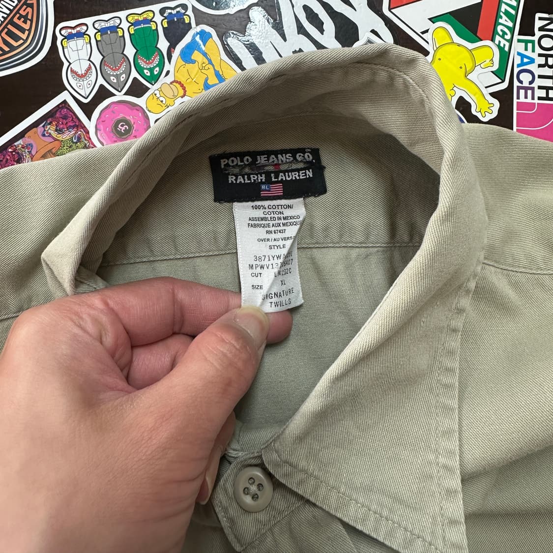 90s 폴로 진스 워크 셔츠 XL 상품이미지4