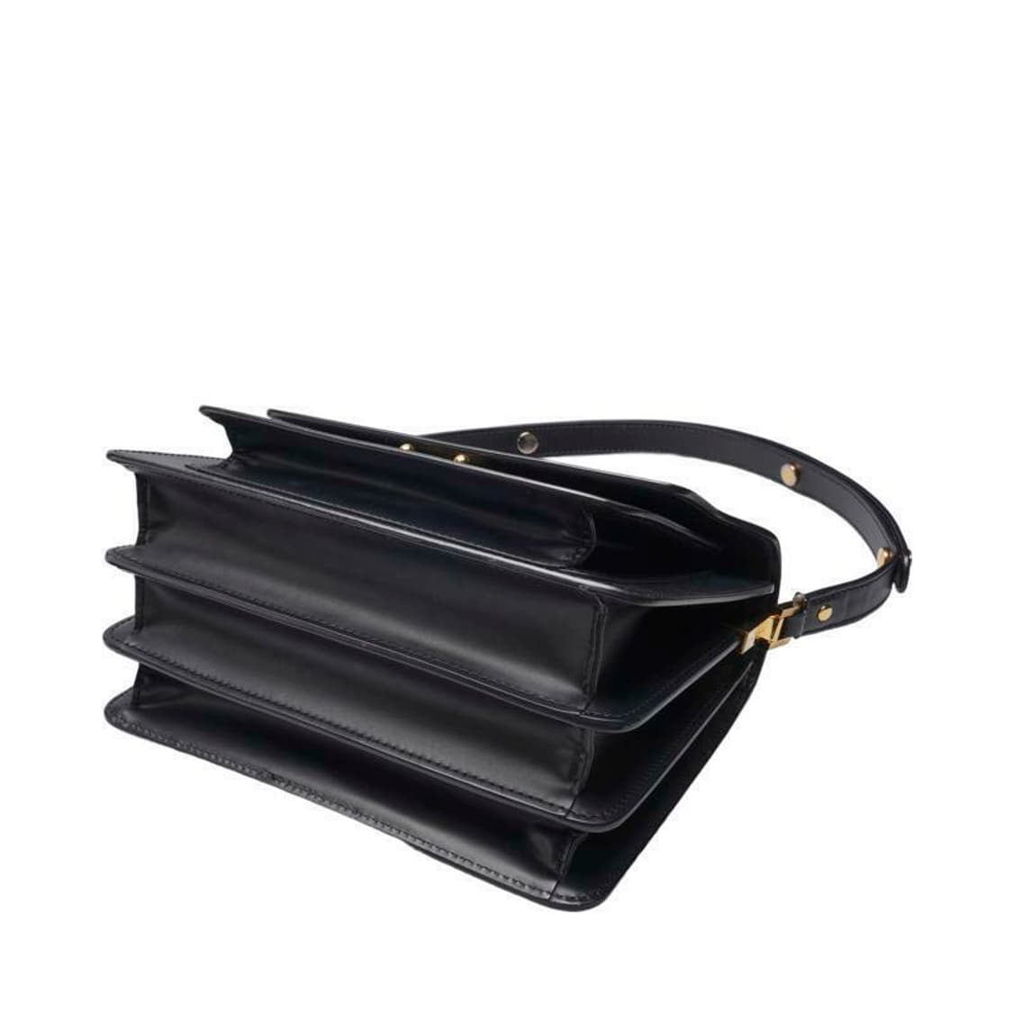 (중고) 마르니 블랙 카프스킨 트렁크 미듐 숄더백 상품이미지3