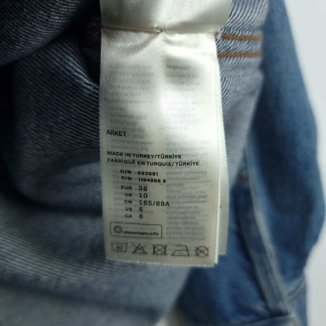 [아르켓] 차이나 카라 오버핏 데님 셔츠 자켓 M18572 상품이미지7
