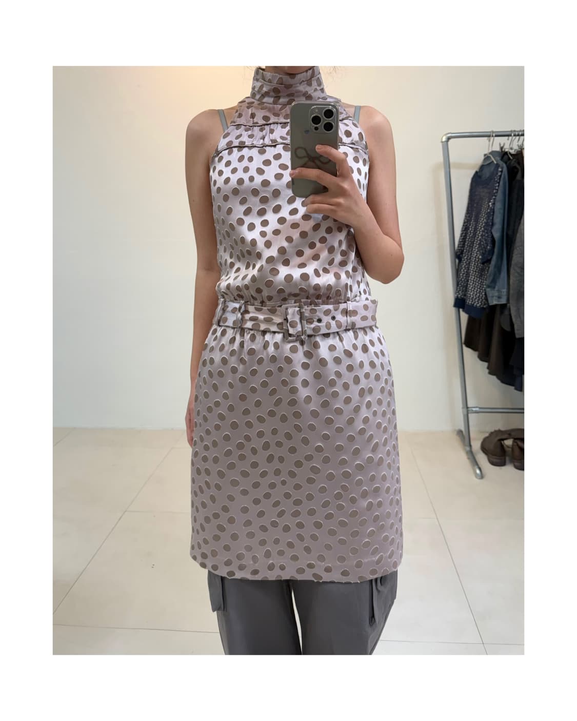 빈티지 도트 원피스 상품이미지6