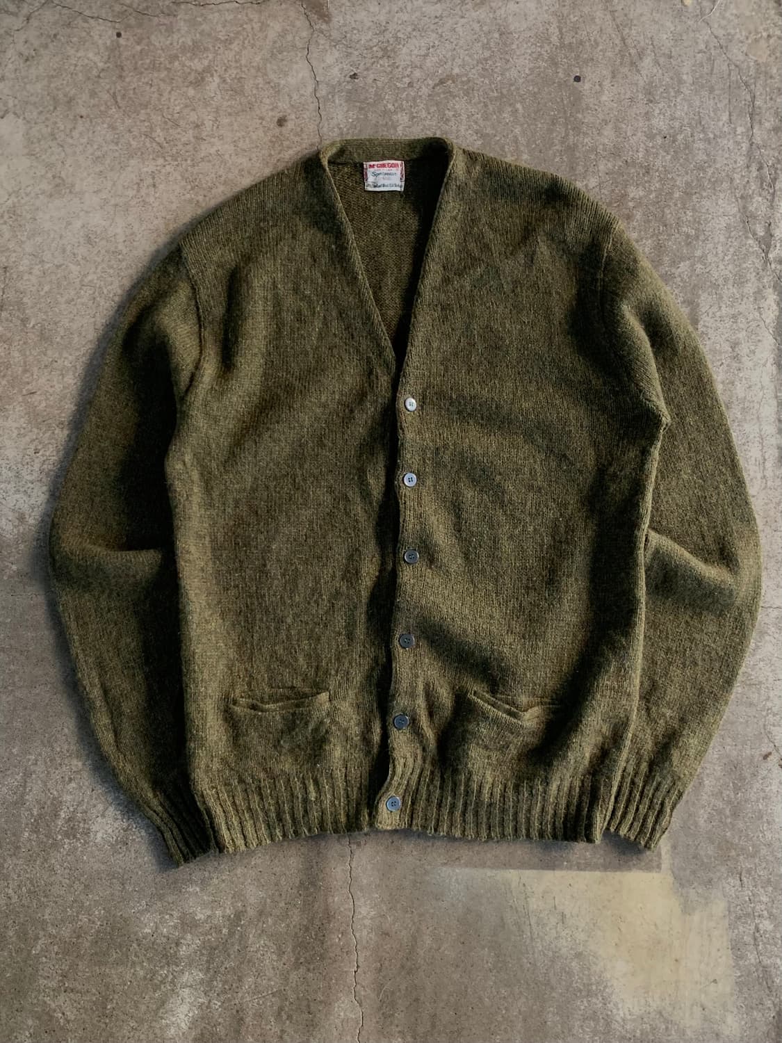 60s 맥그리거 울/모헤어 니트 카디건 상품이미지1