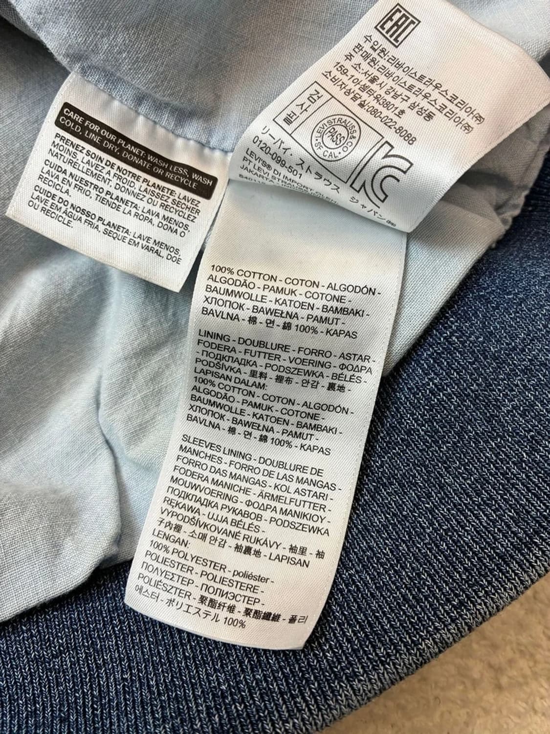 리바이스 00's 레드탭 데님 봄버 자켓 PN6230    상품이미지7