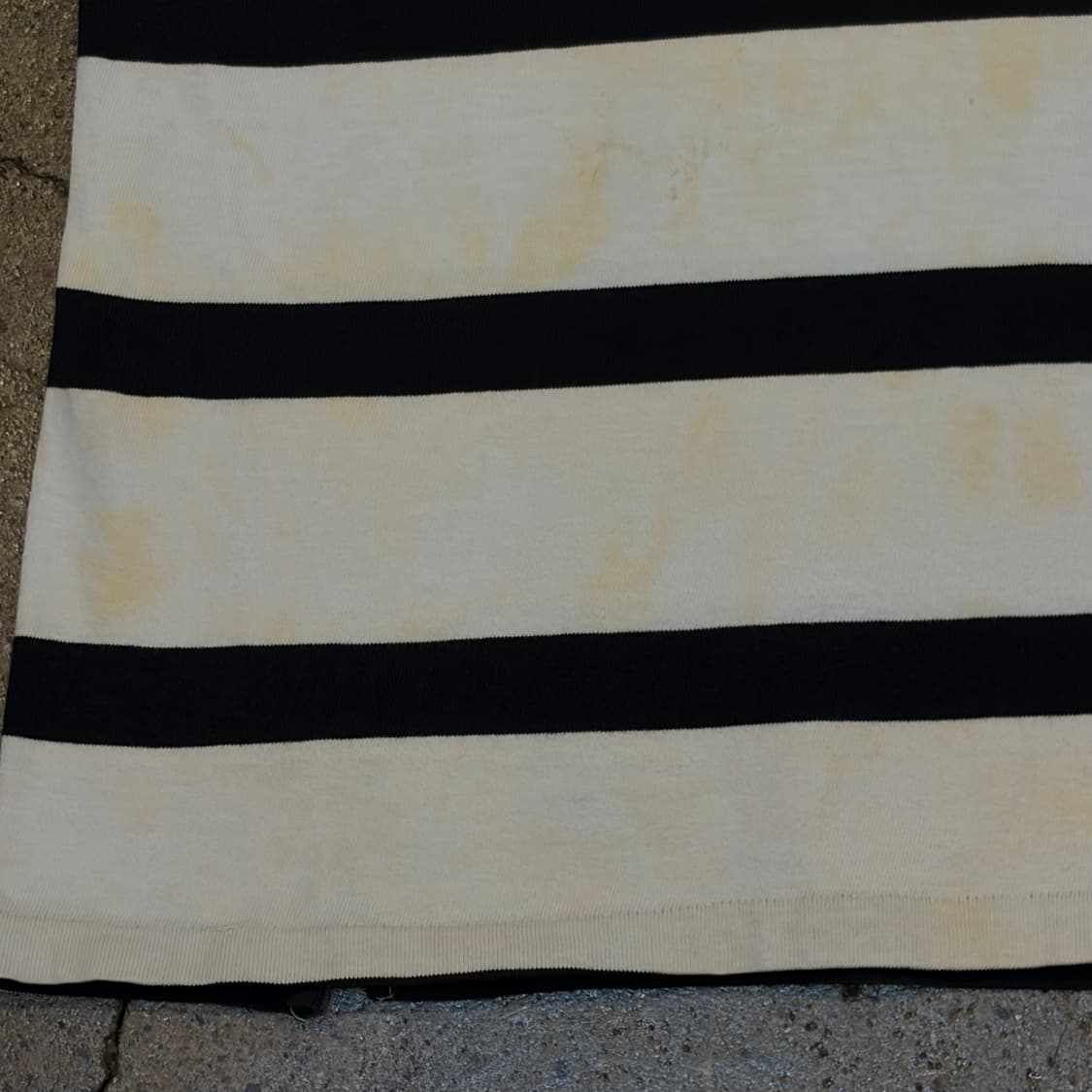 90s Made in USA 빈티지 스트라이프 오리지널 럭비티 카라티 상품이미지7