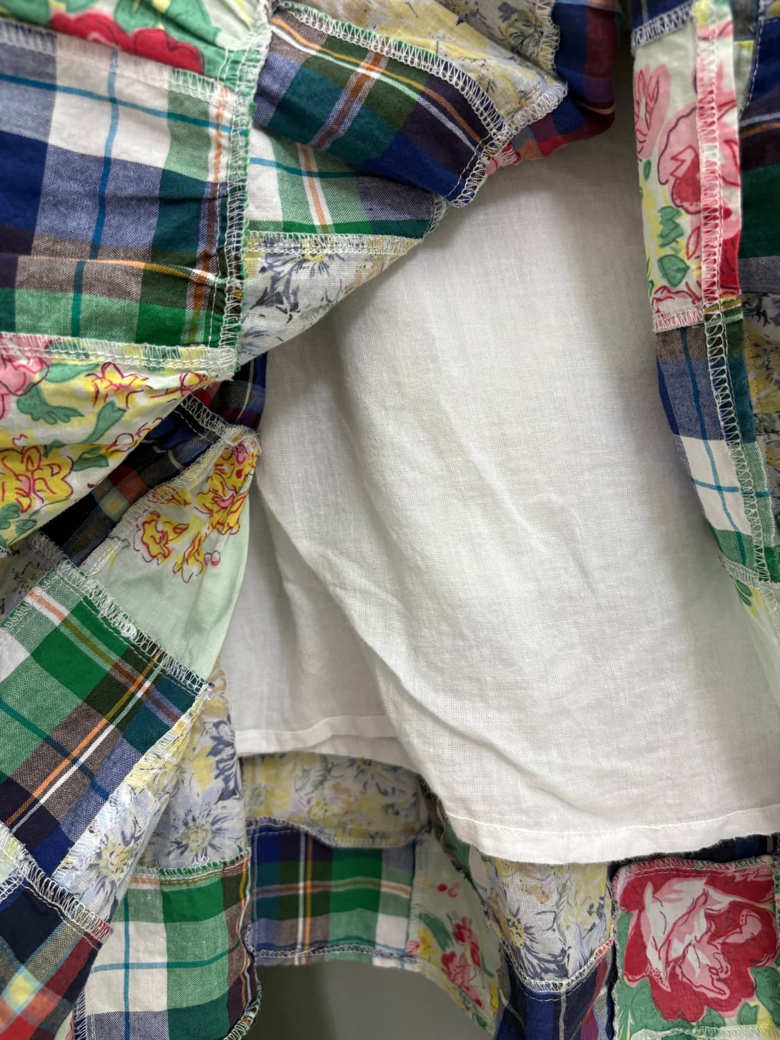 민트 플라워 패치 롱 스커트 상품이미지5