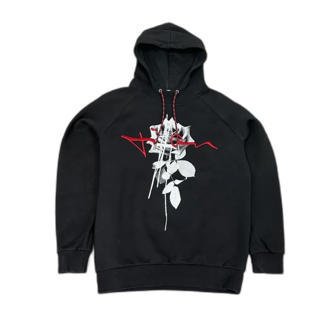 디올 옴므 2016AW 로즈 자수 후드 블랙 상품이미지1