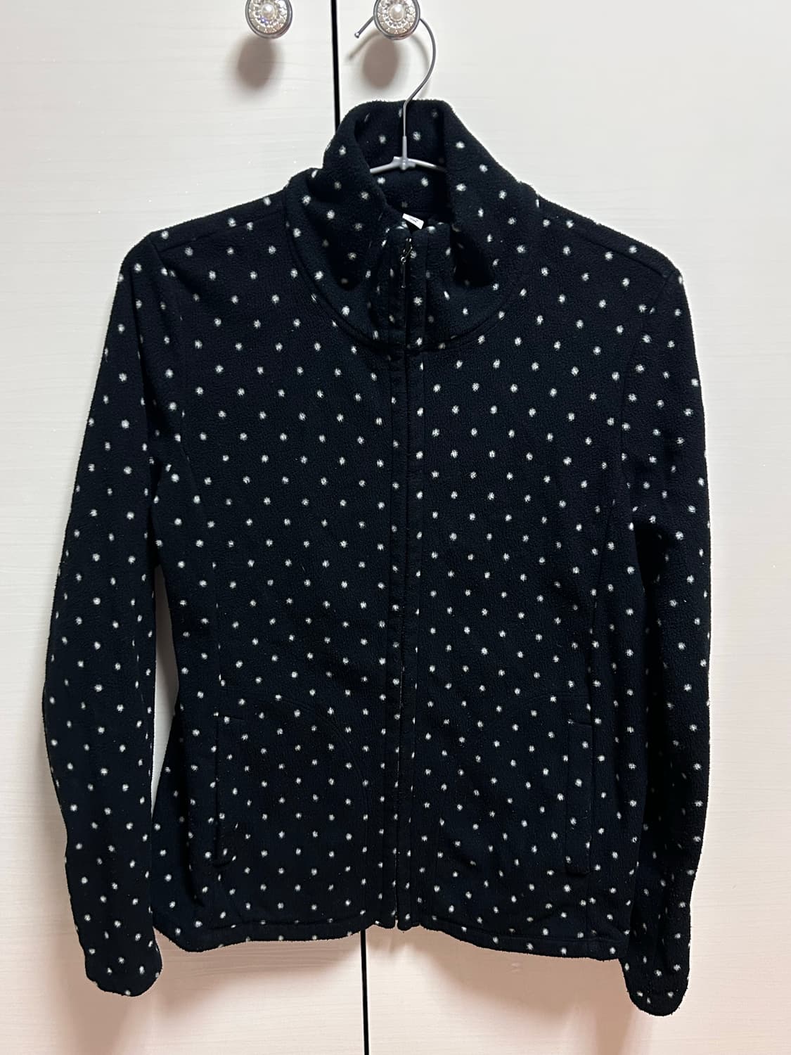 유니클로 여성 도트 플리스 자켓 M 상품이미지1