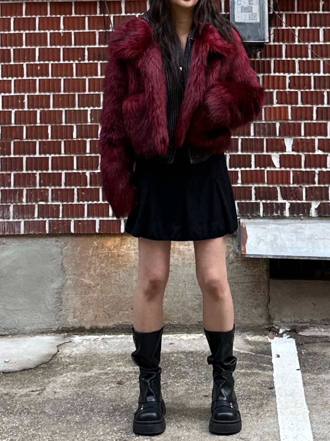 배디 퍼자켓 투웨이 후드집업 코치 스커트 코디세트 상품이미지2