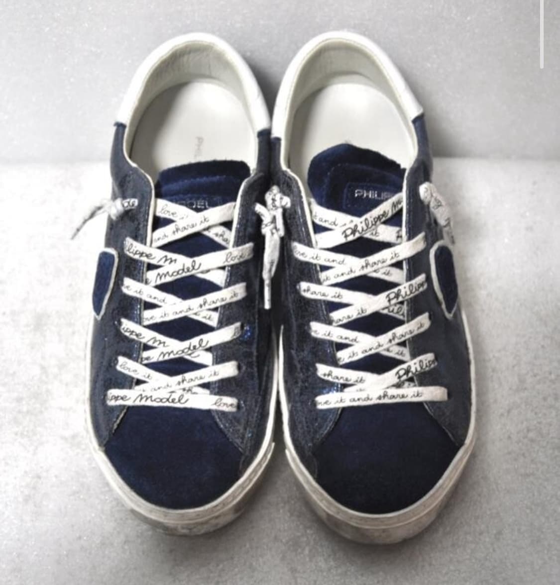 필립모델/여성크랙빈티지스니커즈(사이즈230)정품 상품이미지2