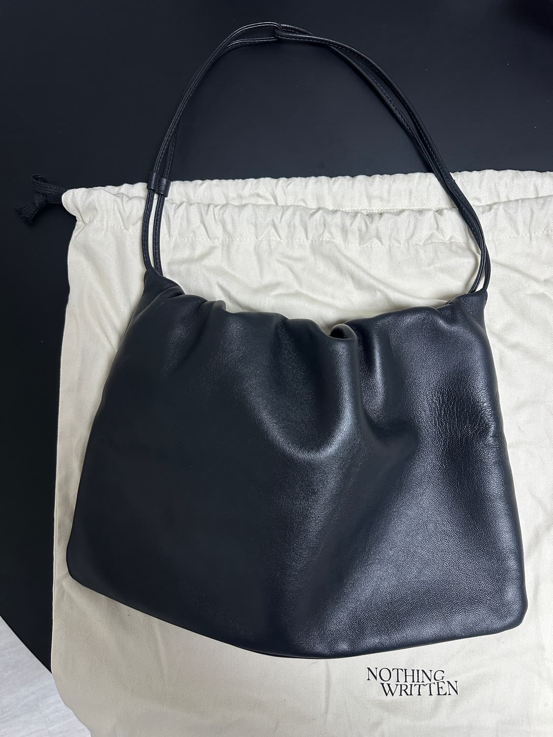 낫띵리튼 Nella strap large bag (Black) 넬라백 상품이미지5