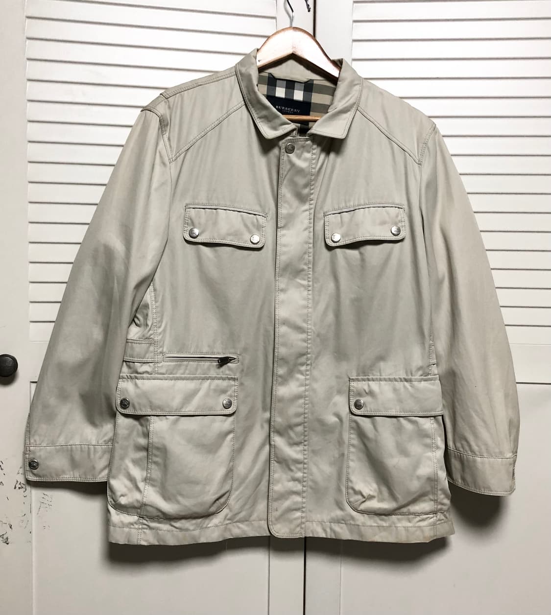 버버리 자켓 일판 사파리 필드자켓 남성용 블루종 상품이미지1