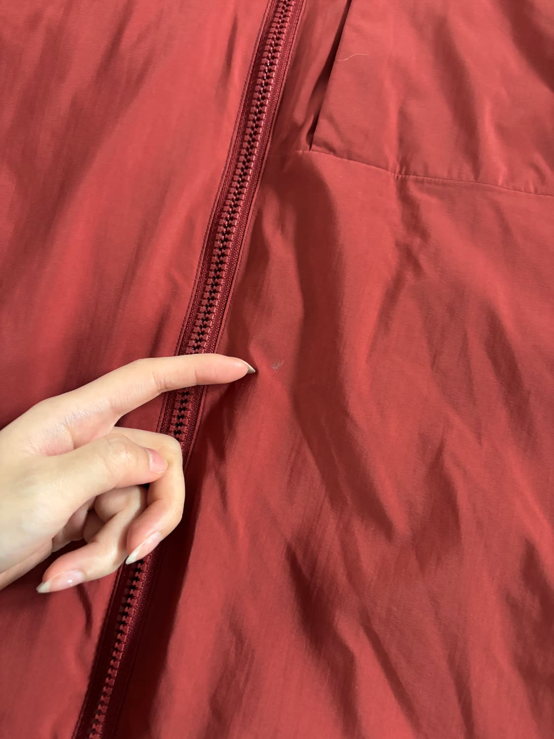 Arcteryx 아크테릭스 버건디 윈드스토퍼 후드 자켓 상품이미지4