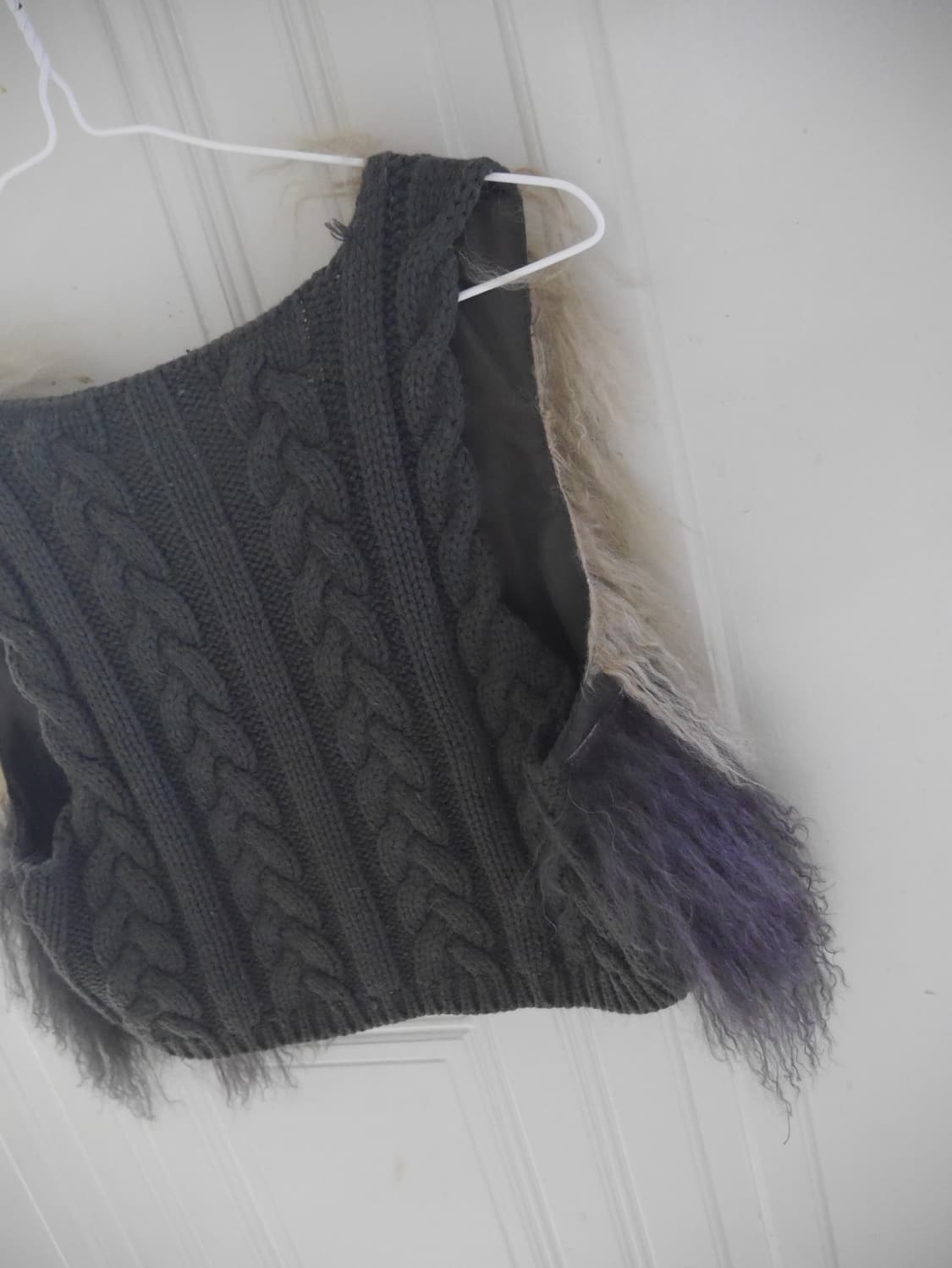 Fur crop vest 상품이미지4