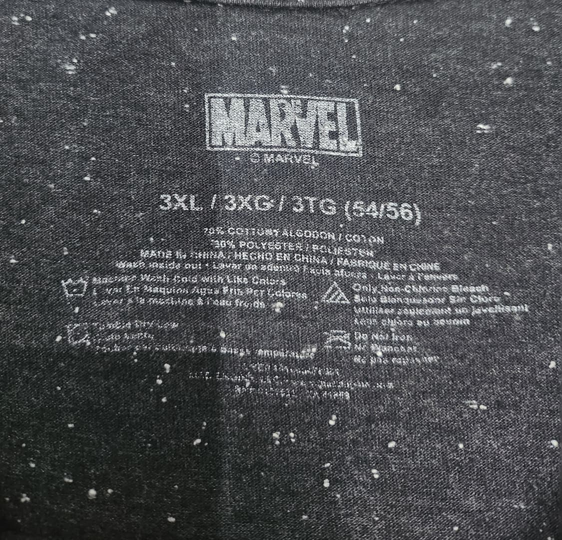 마블 캡틴마블 반팔 티셔츠 블랙 3XL 상품이미지3