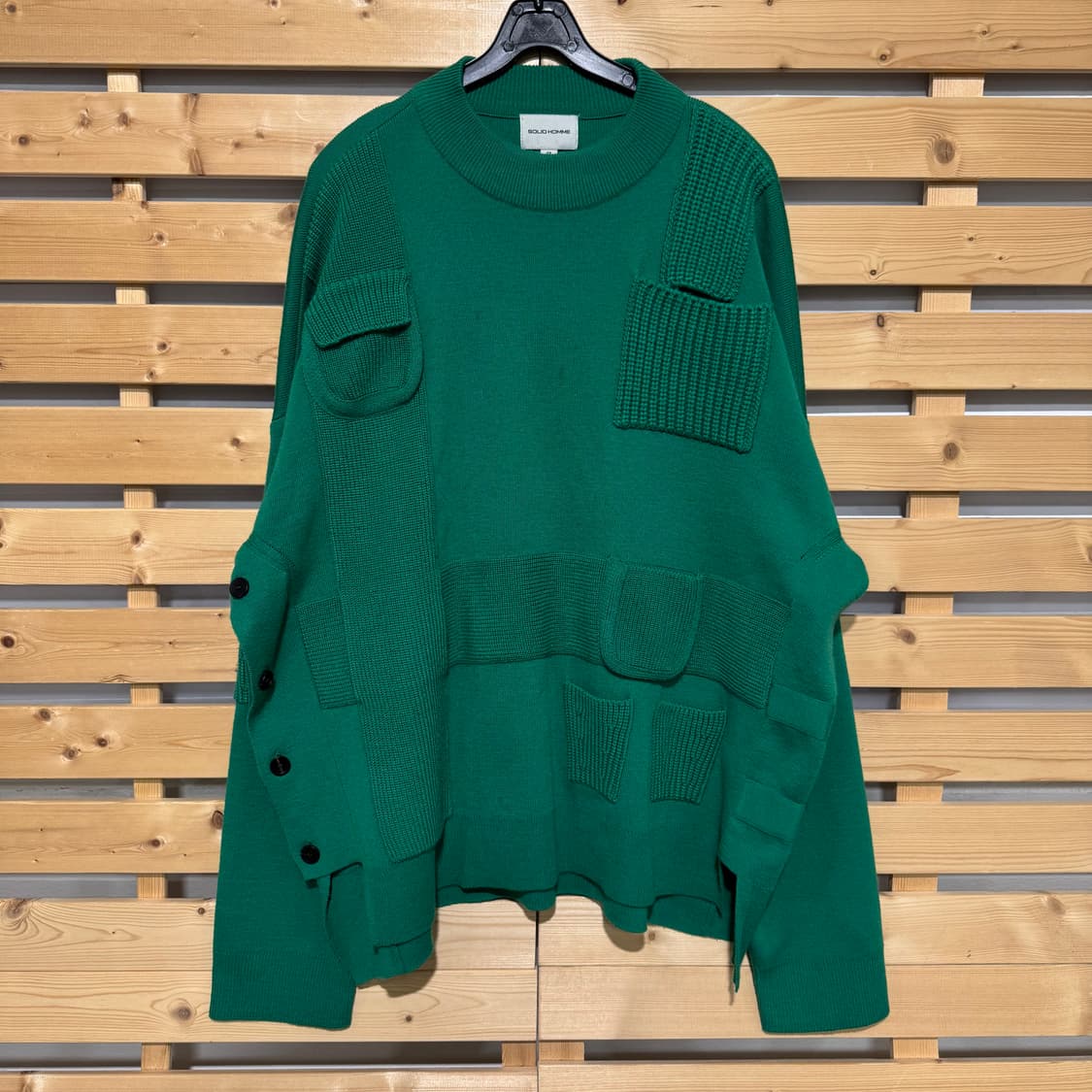 솔리드옴므 멀티포켓 니트 상품이미지1