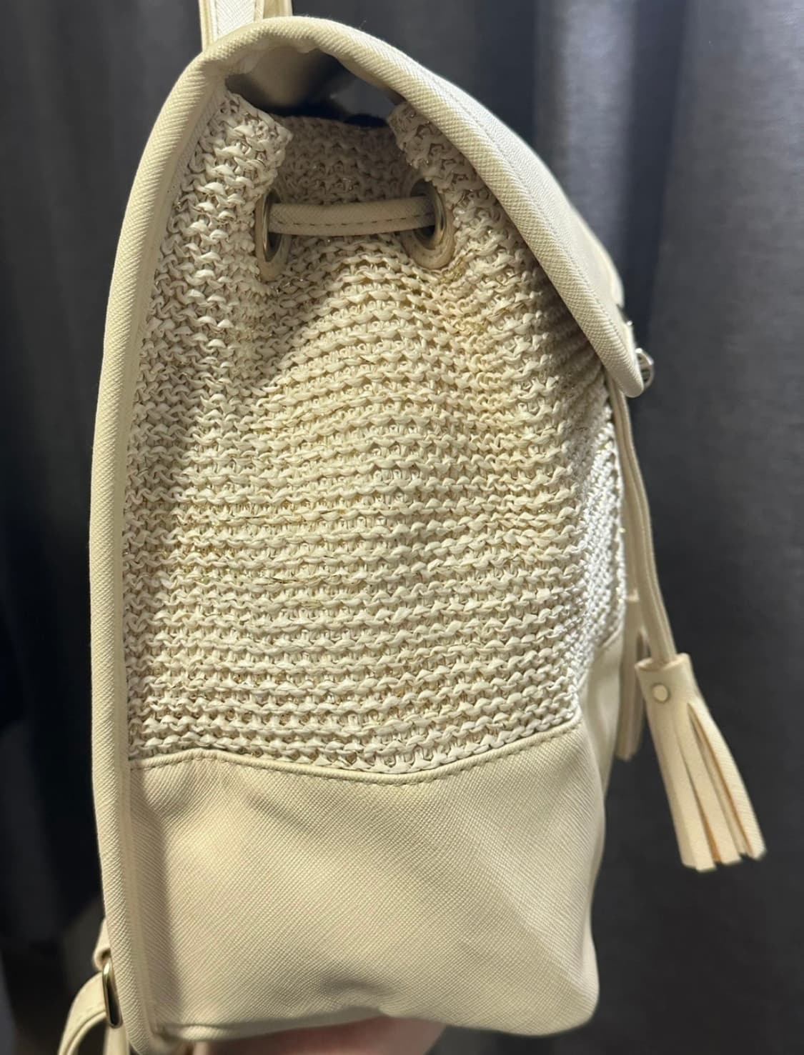 레몬옐로우 트위드 백팩 상품이미지3