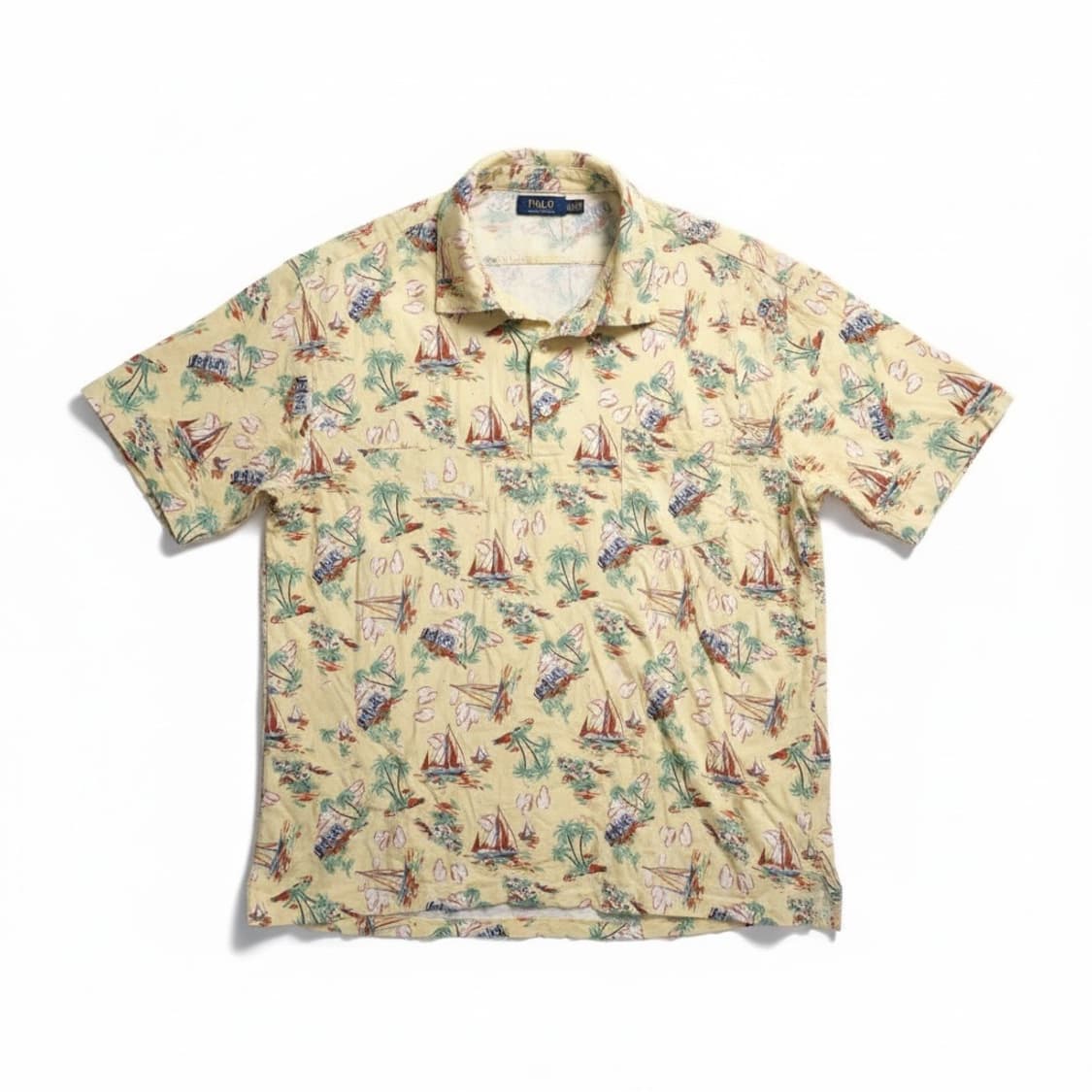 Polo Ralph Lauren 폴로 랄프로렌 옐로우 하와이안 패턴 반팔 상품이미지2