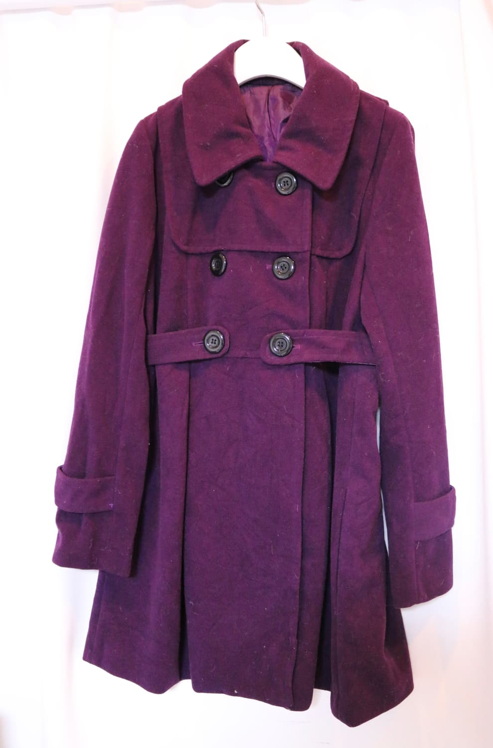 갸루 퍼플 코트 상품이미지1