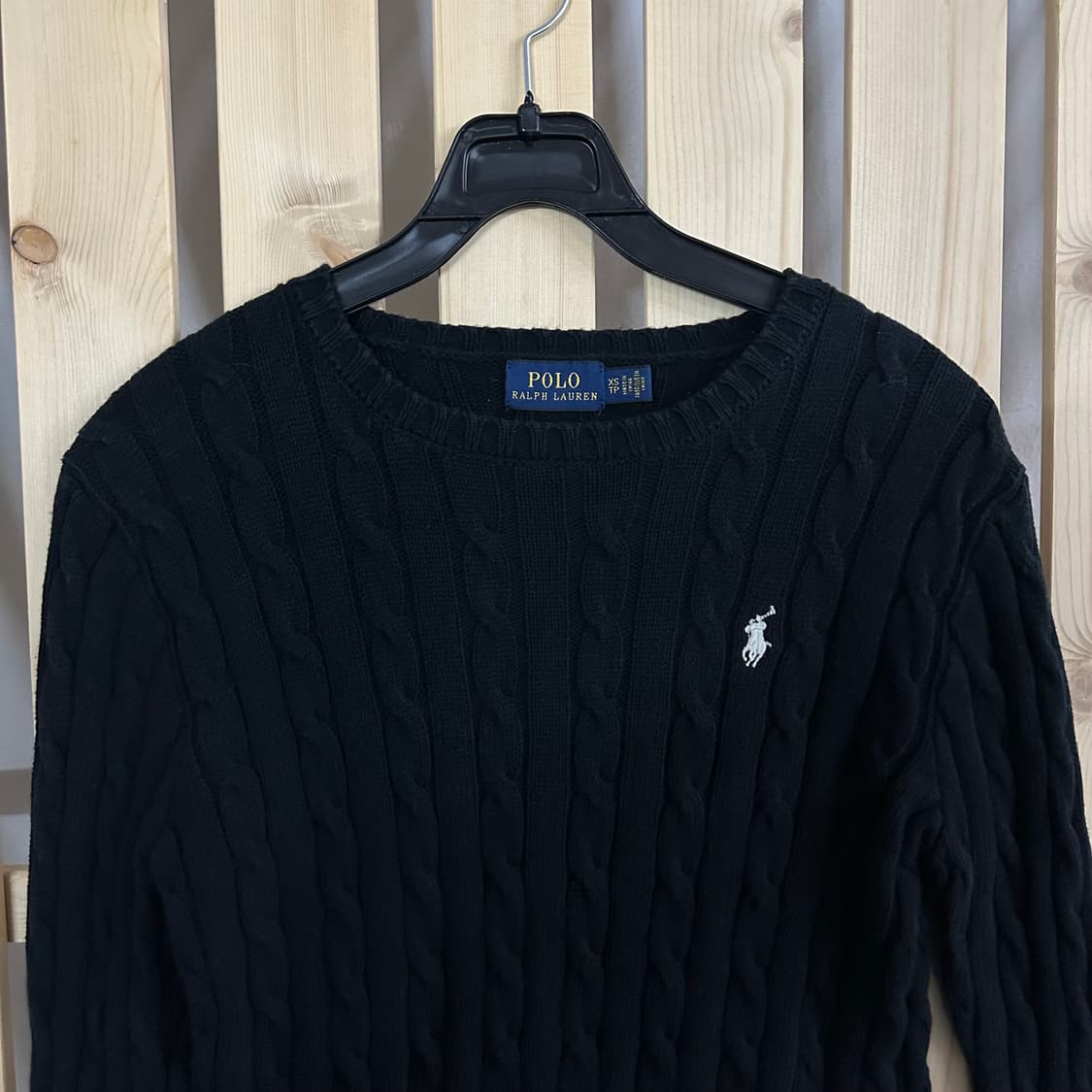 (S) 폴로 랄프로렌 블랙 케이블 니트 스웨터 상품이미지5