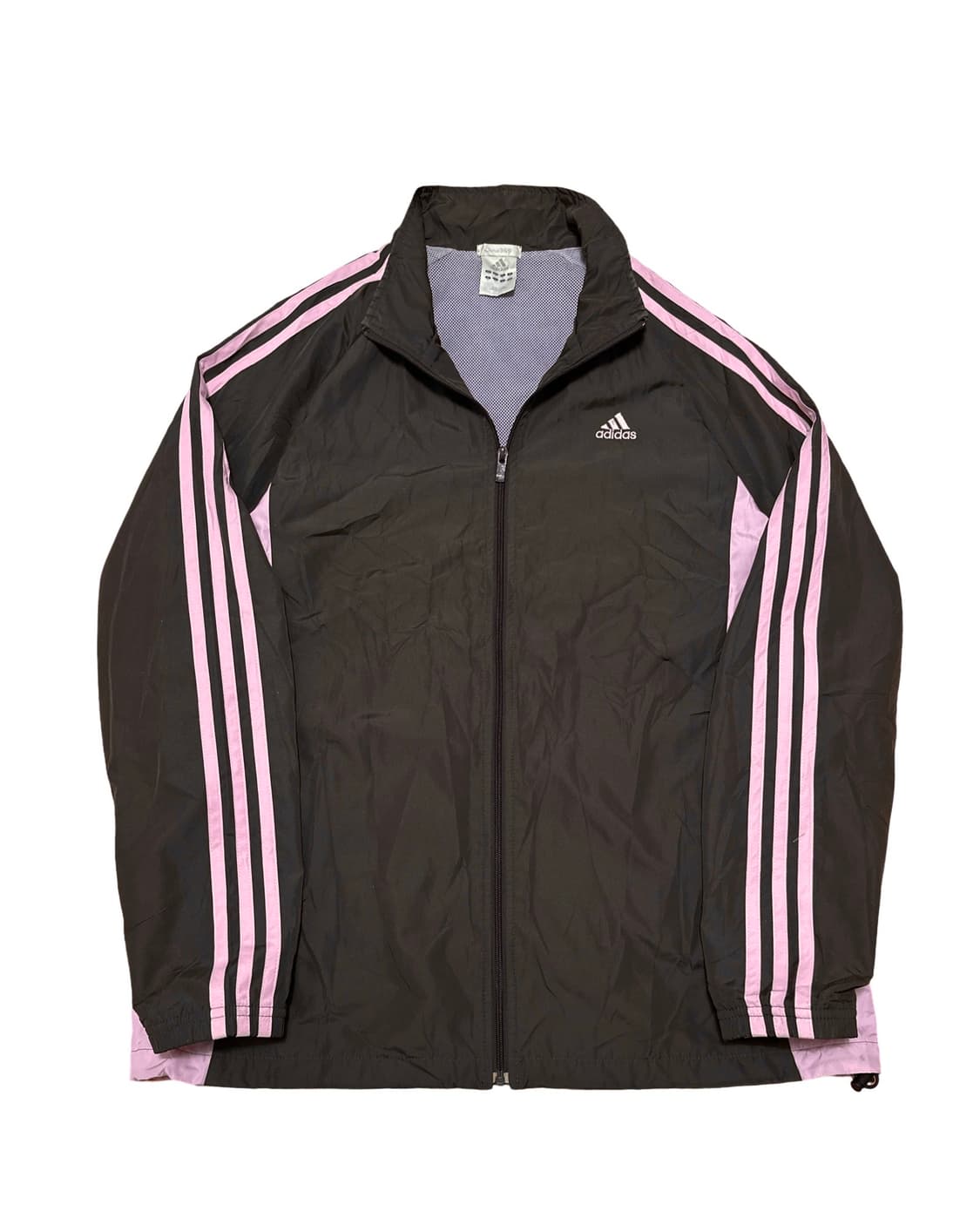 아디다스 브라운 핑크 삼선 바람막이 상품이미지1