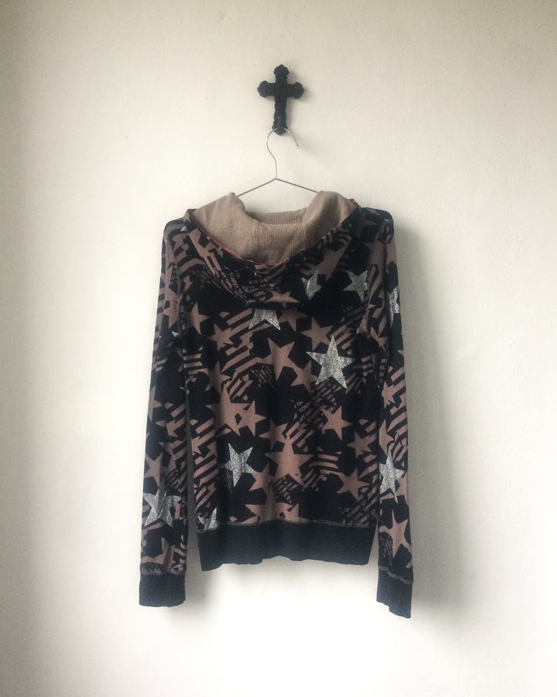 Tommy girl star pattern hood zip up 상품이미지3