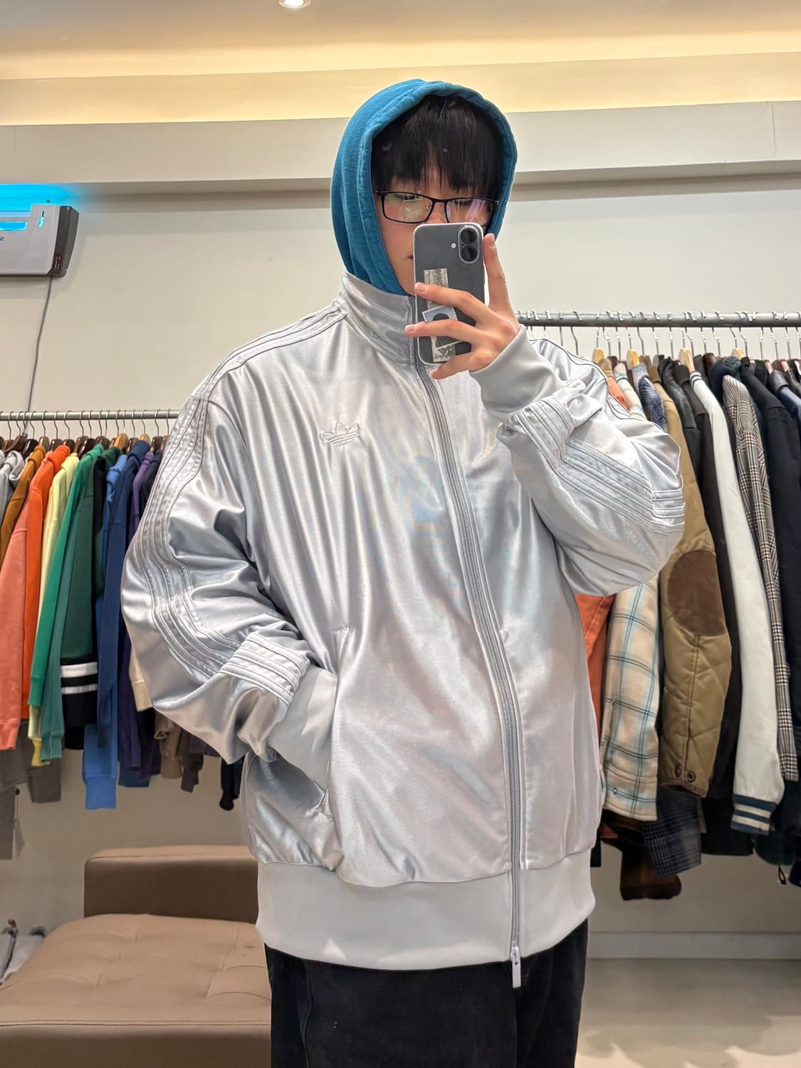 아디다스 pakaian 새틴 져지 상품이미지9