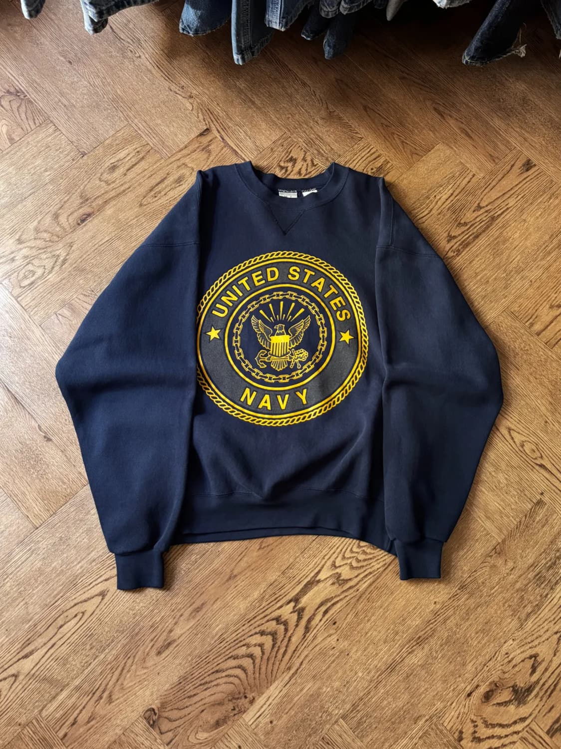 [L]오리지널 U.S NAVY Made in USA 네이비 스웻셔츠 상품이미지1