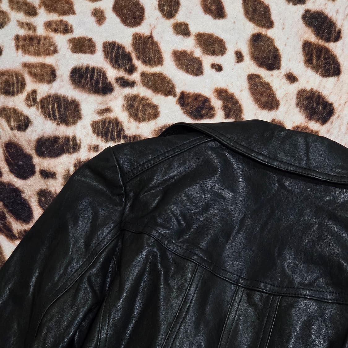 빈티지 펑크 양가죽 라이더 자켓 상품이미지6