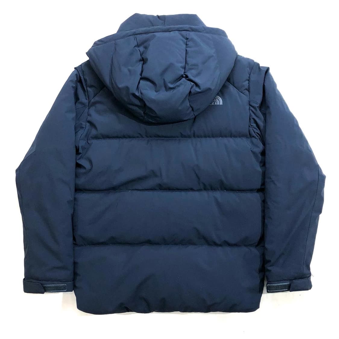 노스페이스 네이비 후드 숏패딩 상품이미지2