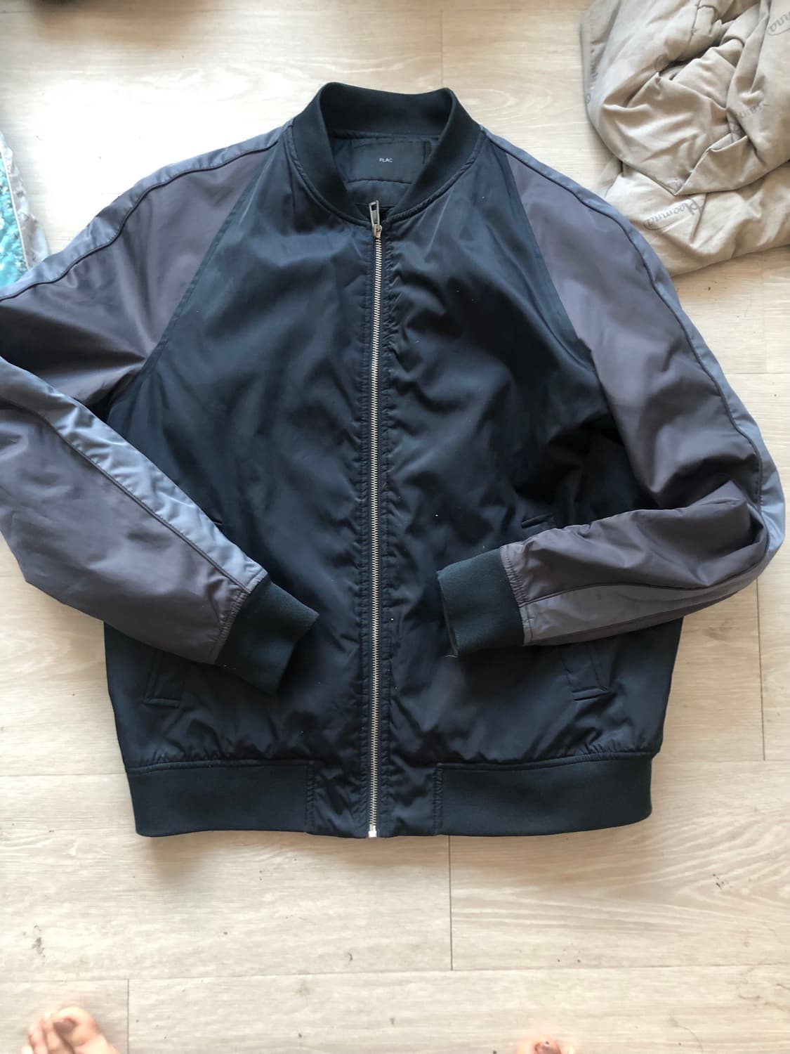 플랙 배색 블루종 L 100 상품이미지1