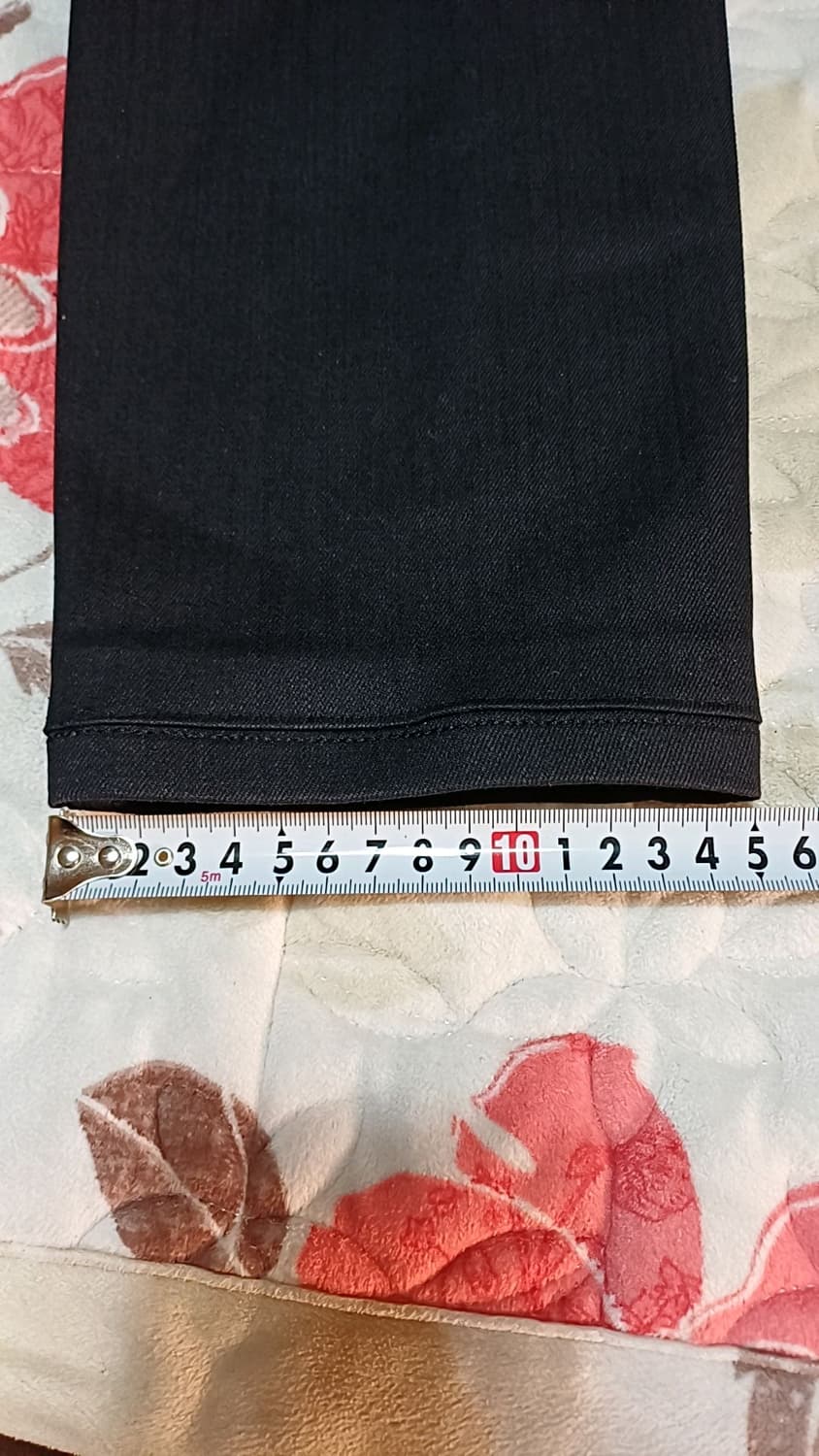 플랙 슬림스판블랙진 실측32인치 기장98 상품이미지8