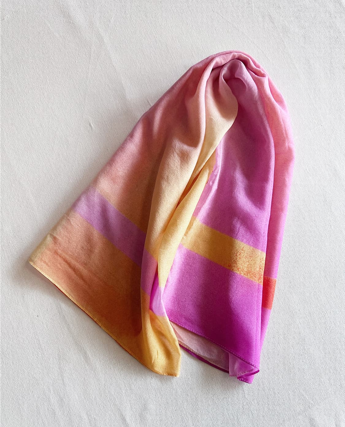 ITALY pink&yellow sheer scarf 상품이미지4