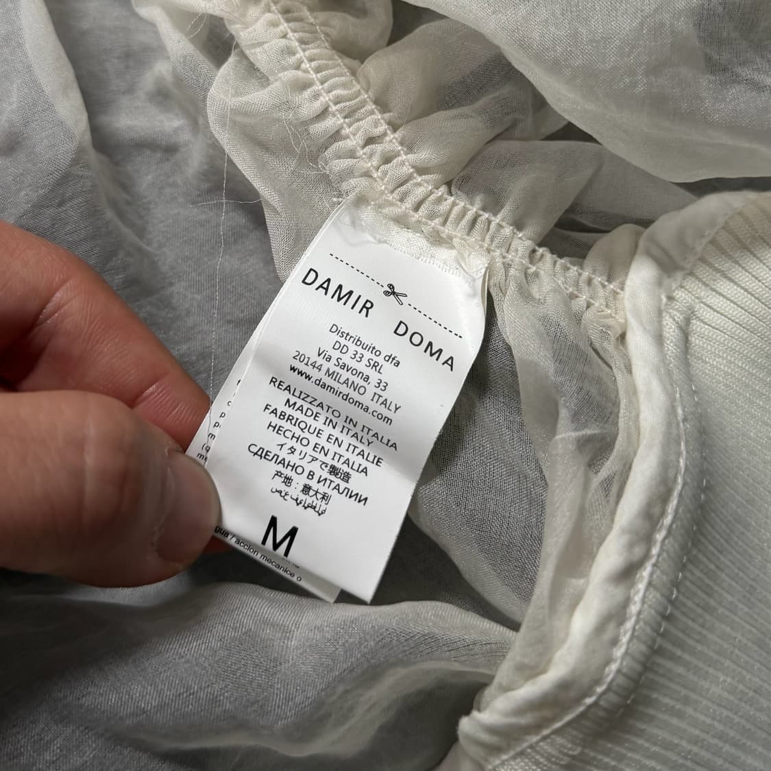 Damir Doma 다미르 도마 셔링 암 실크 MA-1 봄버 자켓 상품이미지9