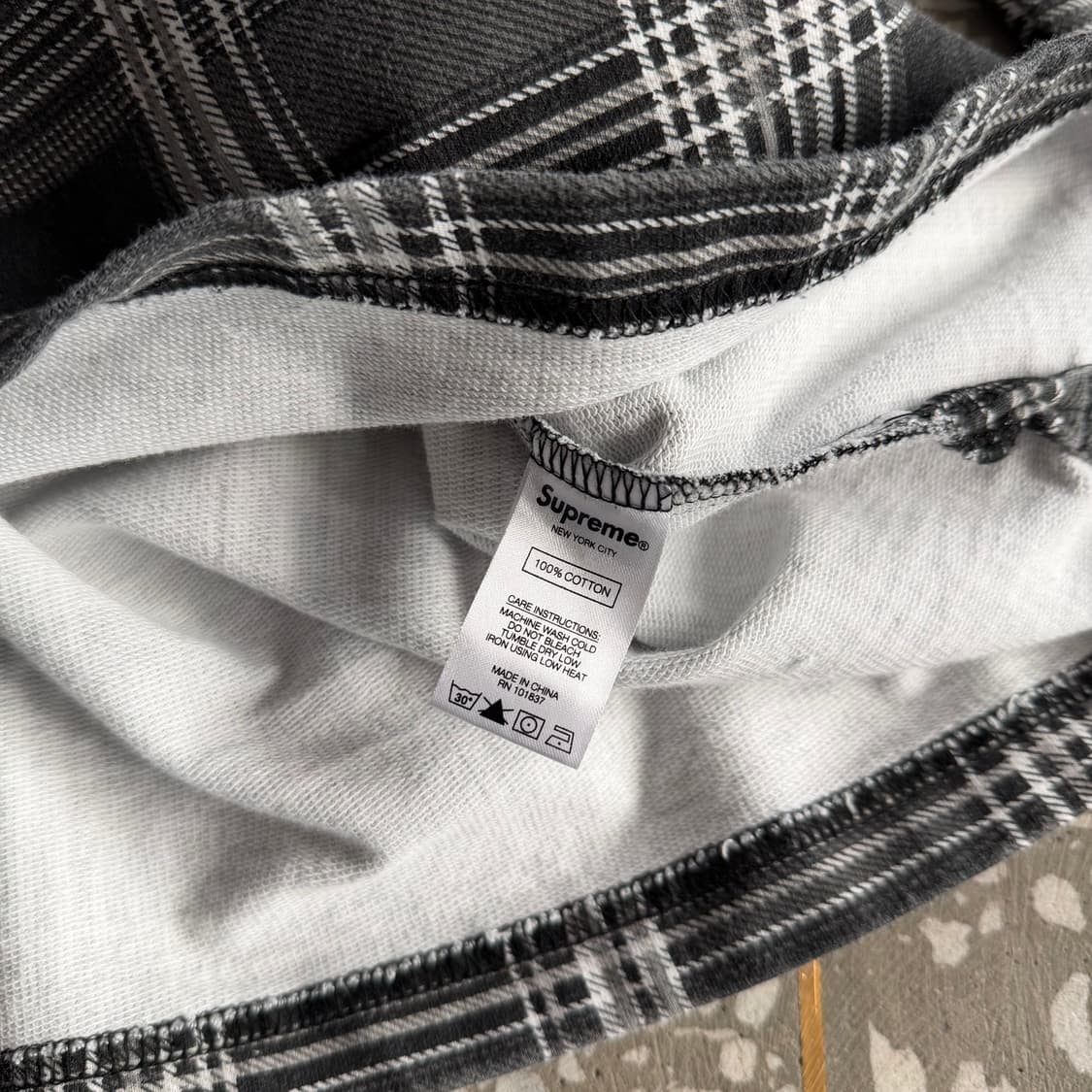 슈프림 체크 집업 자켓 상품이미지8