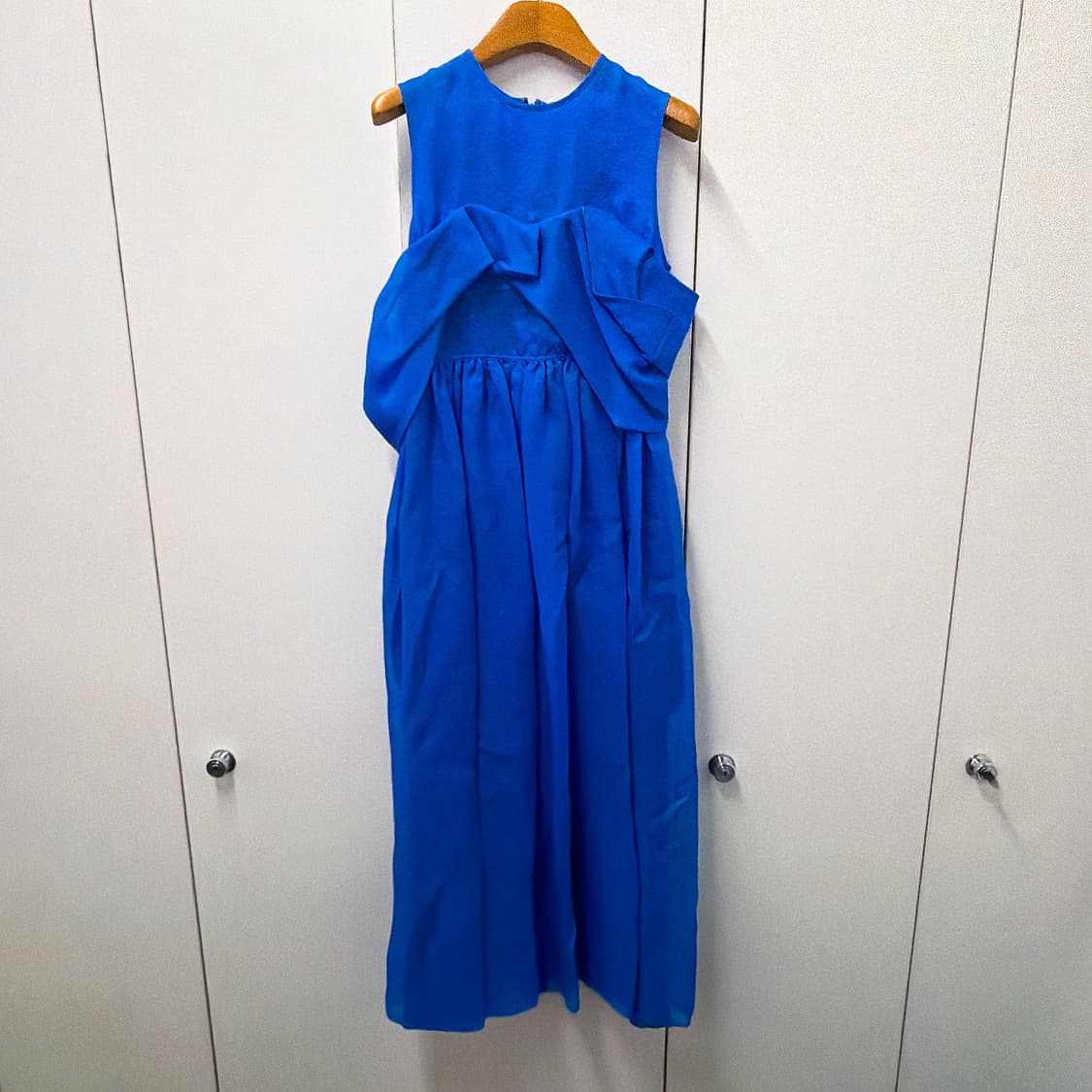 (정품/새상품) 세실리에 반센 여성 블루 실크 시드니 드레스 상품이미지1