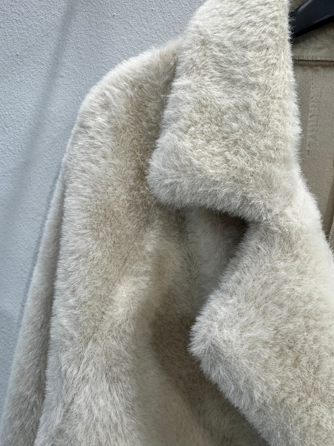 vintage 페이크퍼 더블 롱코트 상품이미지3