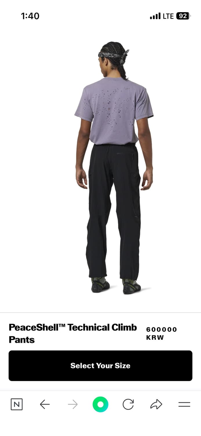 satisfy peaceshell technical climb pants 상품이미지2