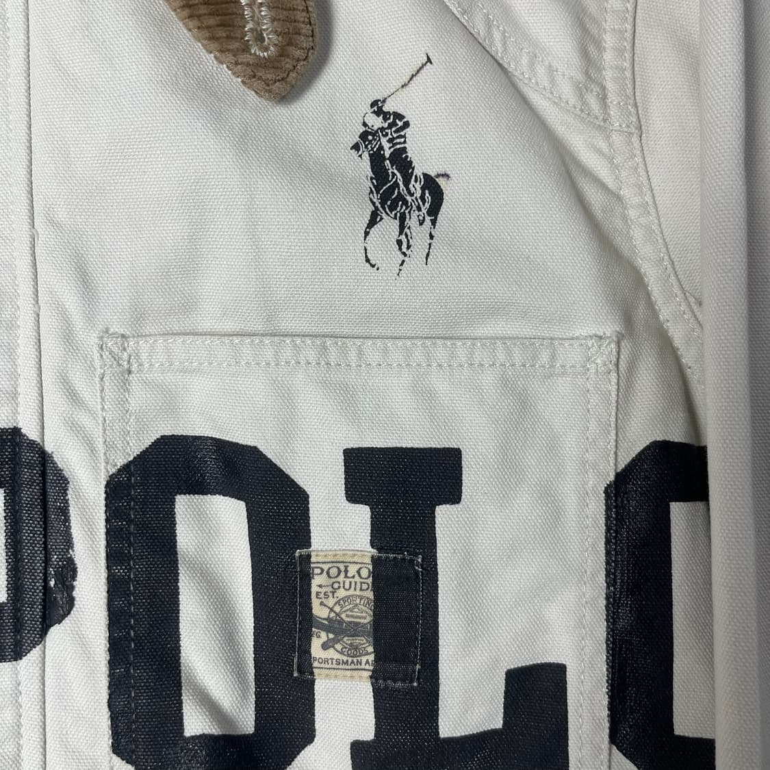 [POLO] 폴로랄프로렌 레터링 코듀로이 카라 코튼 맥코트 상품이미지5