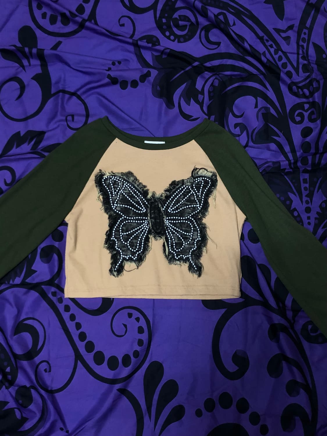 그런지 나비디테일 펑크 롱슬리브 상품이미지2