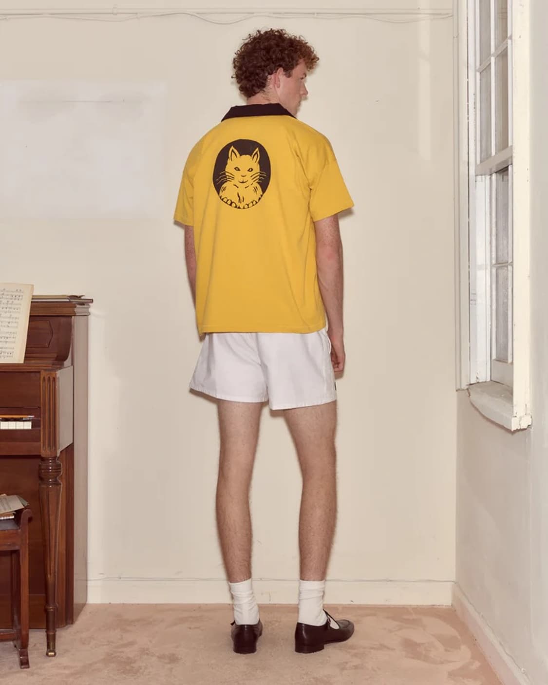 [L,XL]보디 BODE Cat 폴로 티셔츠/옐로우 상품이미지2