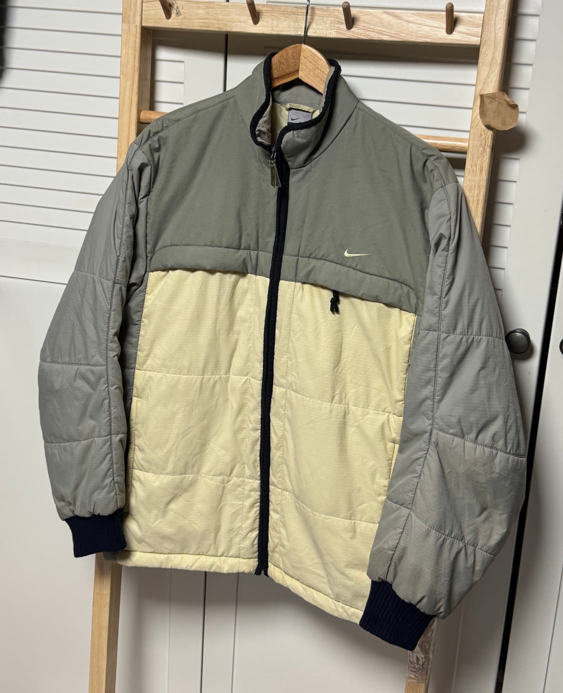 나이키 카키 올드스쿨 y2k 초경량 점퍼 자켓 상품이미지4