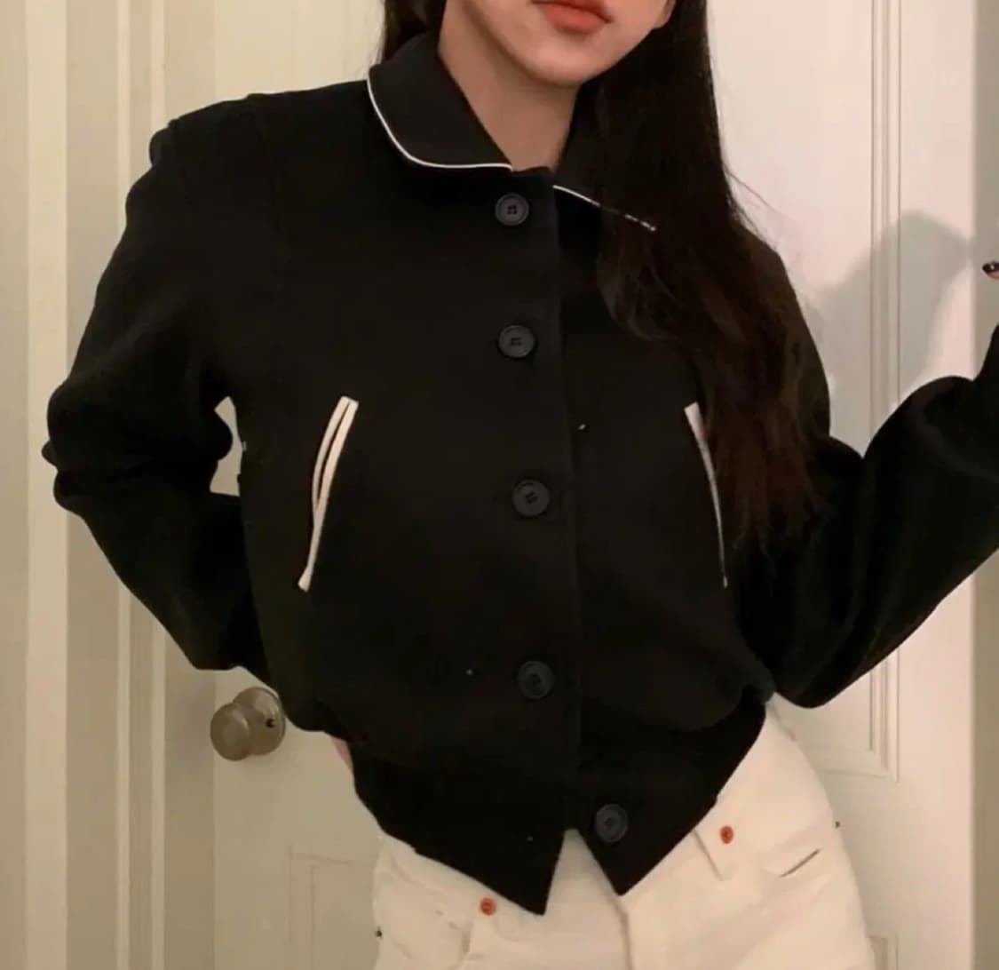포르테나 호퍼크롭 블루종 상품이미지2