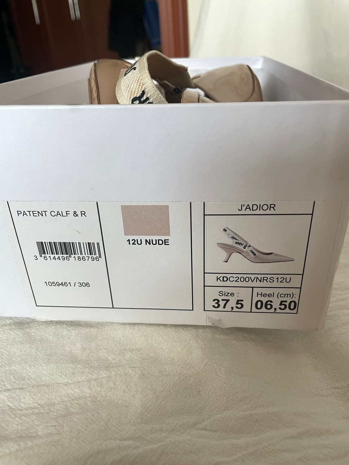 디올 자디올 슬링백 펌프스 37.5 사이즈 상품이미지5