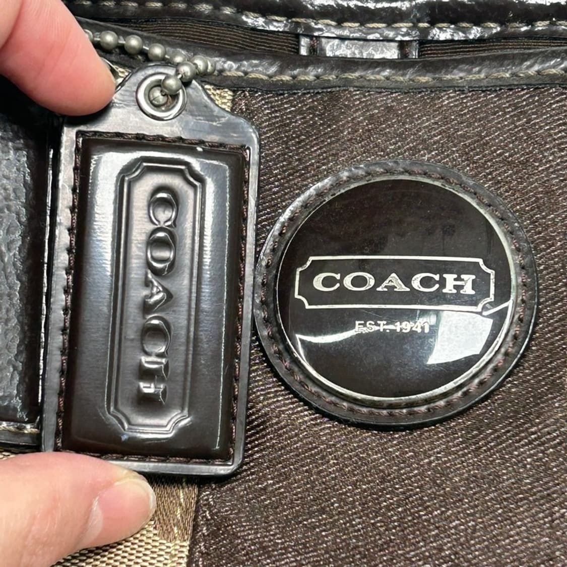 코치 시그니처 캔버스 도트백 상품이미지2