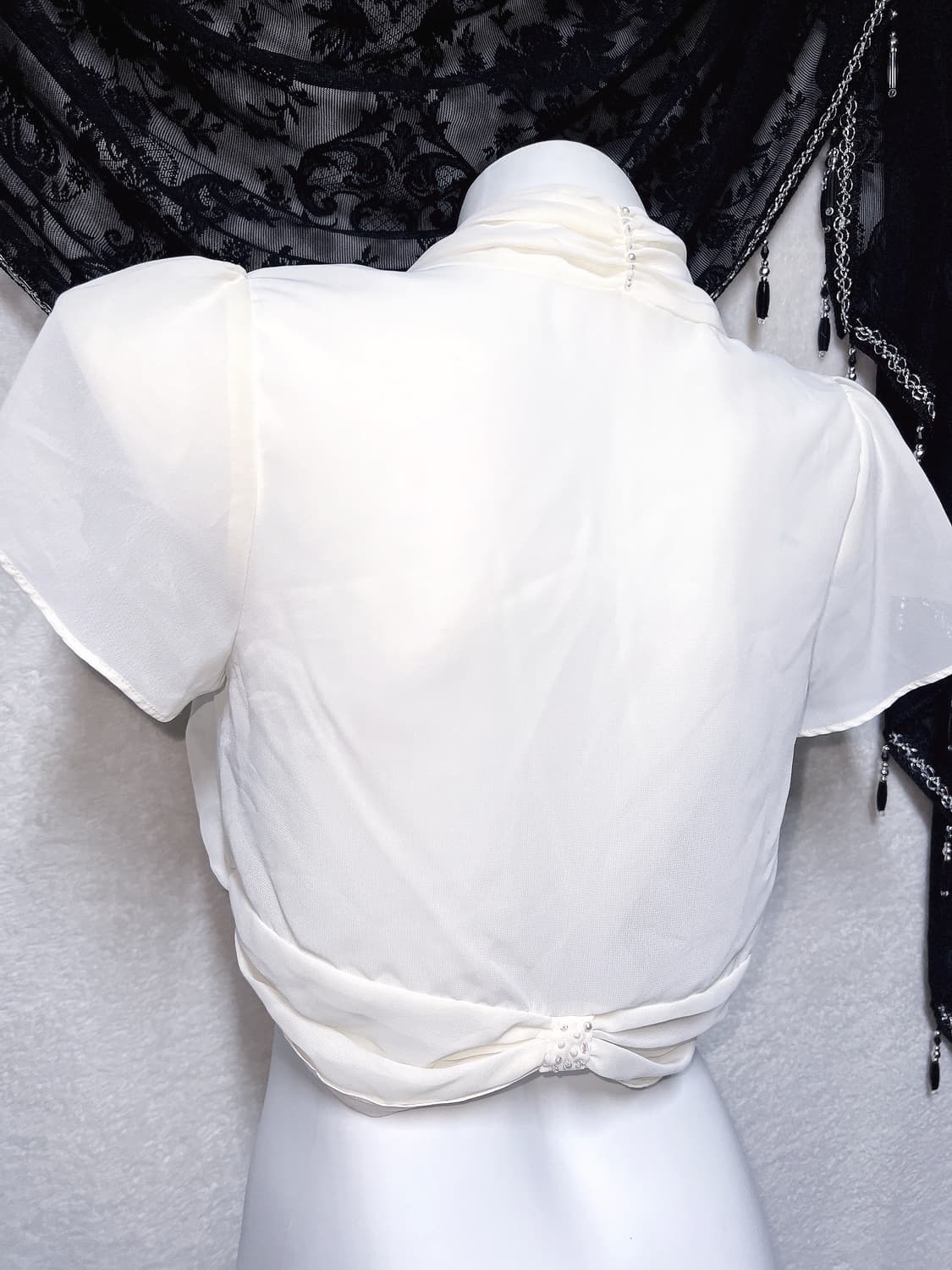 로맨틱갸루 로걀탑 진주 쉬폰 볼레로 가디건 핀터 히메 오리엔탈 페어리 상품이미지6