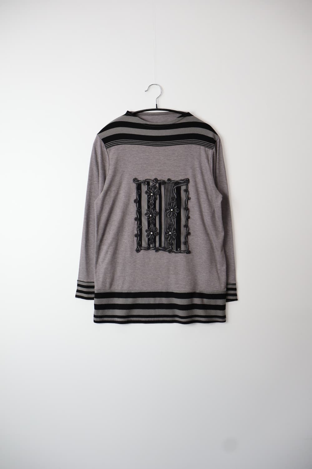 Jpn 'Lapis' Floral Patch Knit Top 상품이미지5