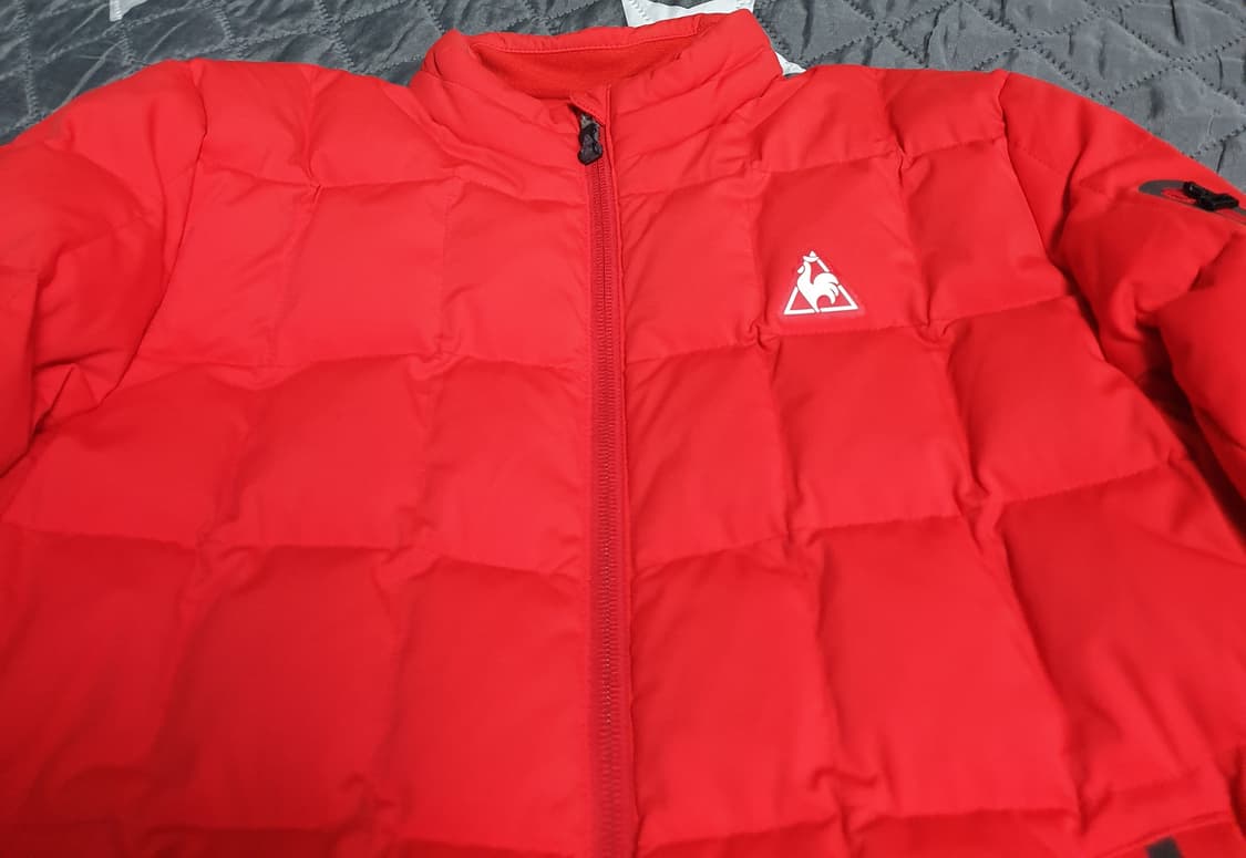 르꼬끄 듀라썸 퀄팅 덕다운 패딩 레드 (M) 상품이미지2