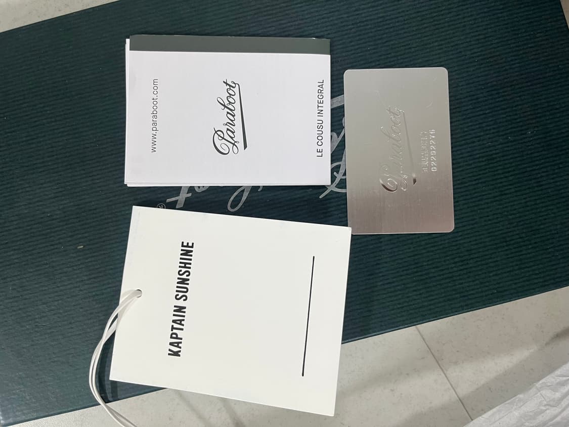 [UK8.5] 파라부트 x 캡틴선샤인 도밍구 그레인레더 상품이미지6