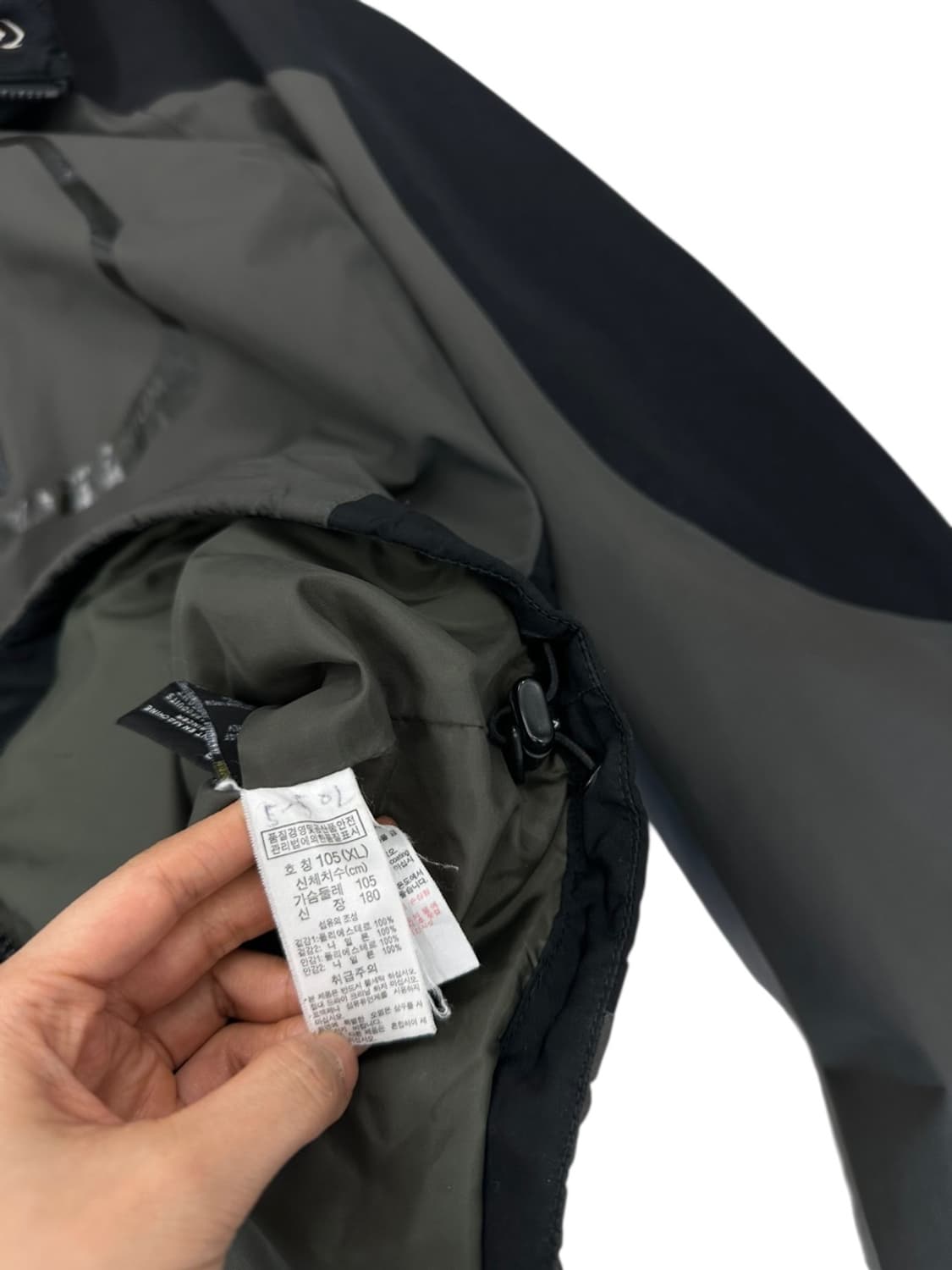 컬럼비아 콜롬비아 고어텍스 바람막이 그레이 블랙&카키그레이 (XL) 상품이미지8