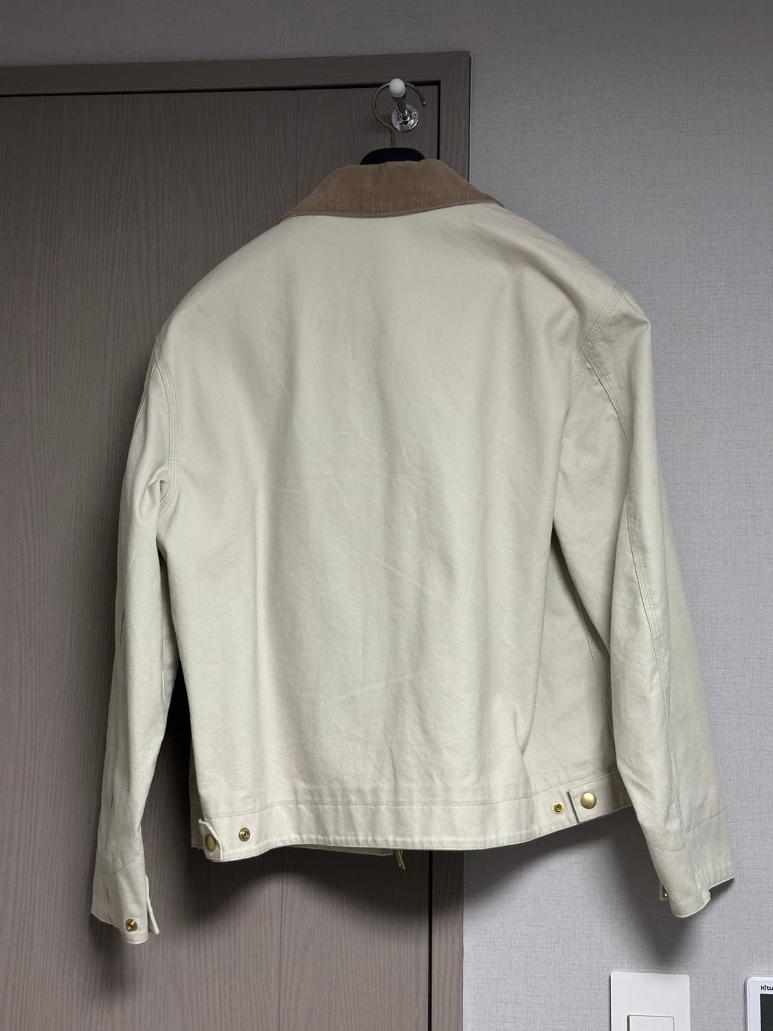 무신사 스탠다드 캔버스 워크 자켓 크림 M 사이즈 상품이미지3
