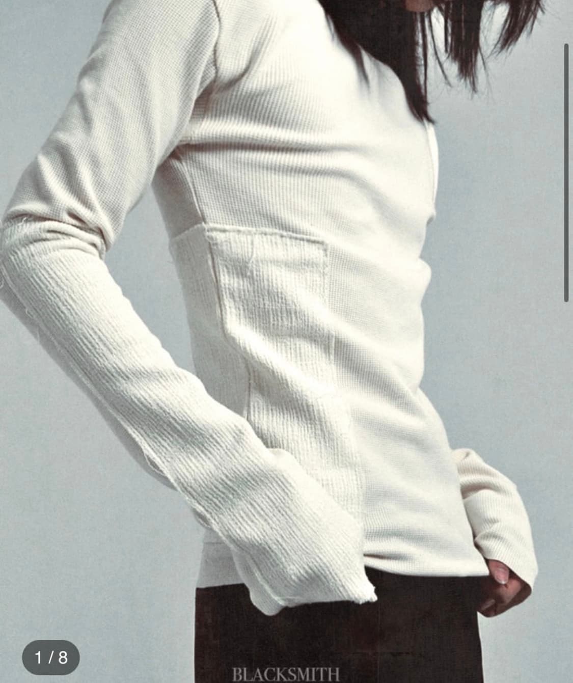 black smith 블랙 스미스 롱슬리브 화이트 1 상품이미지1